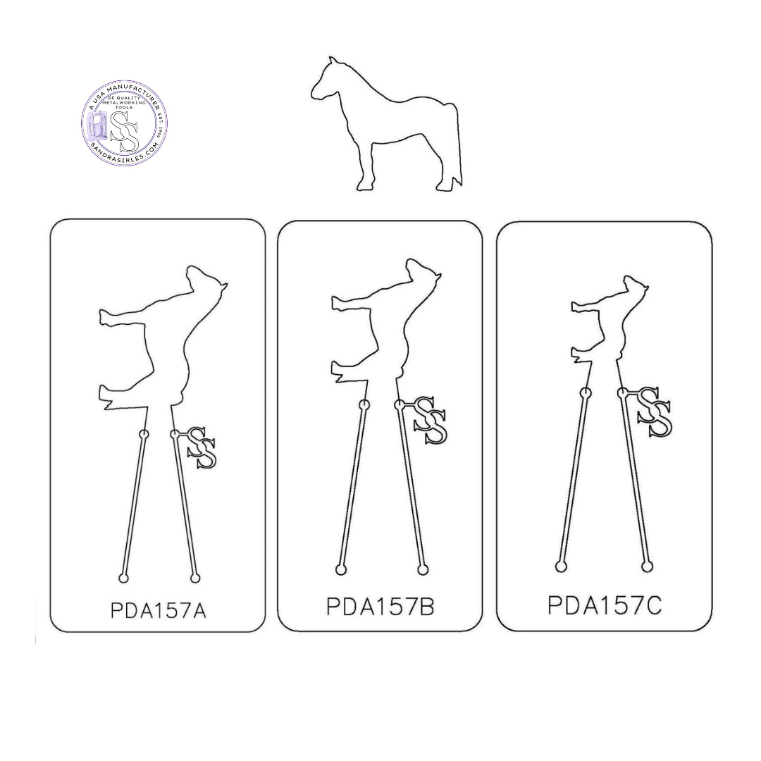 PANCAKE DIE PDA157 HORSE STANDING